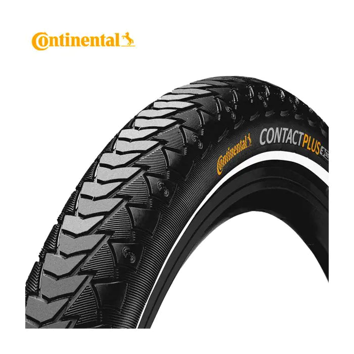 Continental Contact Plus - Stadsfietsband 28x1.60 - Draadband - Zwart