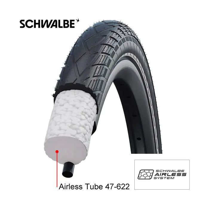 Schwalbe airless solid tube 47-622 sas12