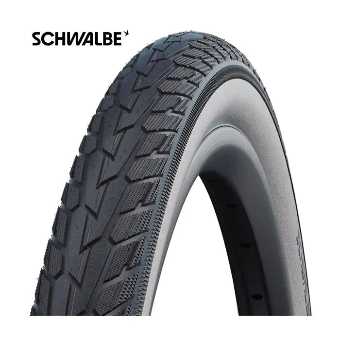 Schwalbe roadcruiser 47-622 (28x1.75) zwart wit reflex