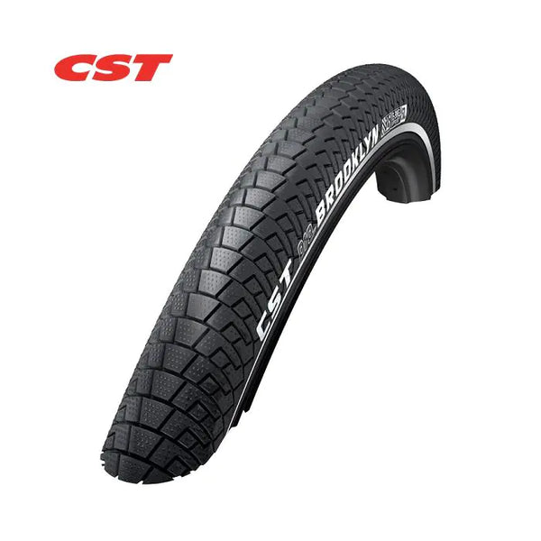Outer tire: CST Brooklyn Pro Color: black (2mm anti-puncture) Size: 20x2.15, ETRTO 55-406