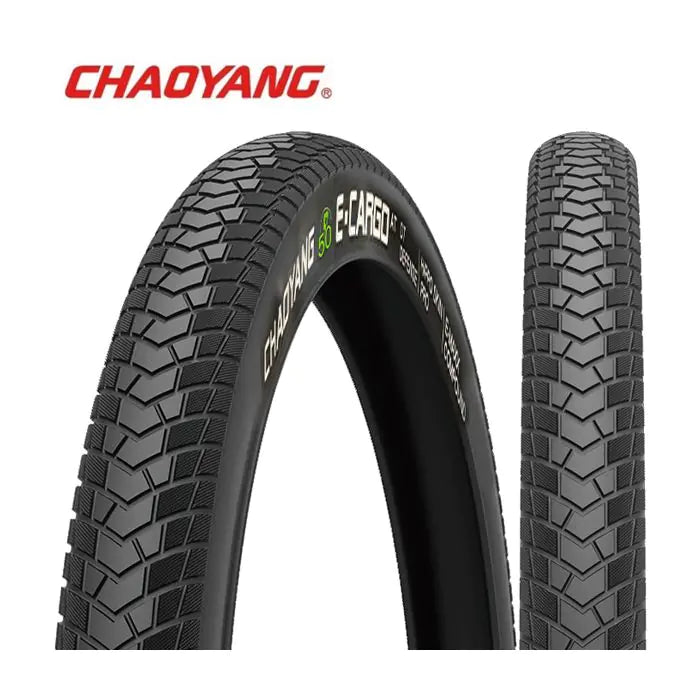 Chaoyang 20x2.35 (60-406) e-cargo zwart reflex draad double casing met 3 mm extra anti-lek