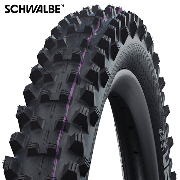 Schwalbe dirty dan - tle - addix ultra soft - super downhill - 29x2.35 - black