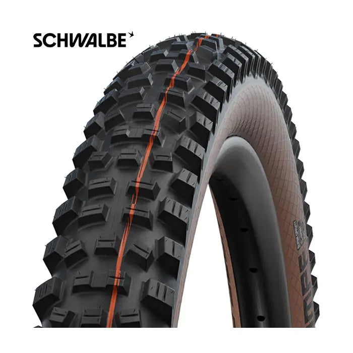 Folding Tire Schwalbe Hans Dampf Super Trail 29 x 2.35 60-622 mm - bronze sidewall