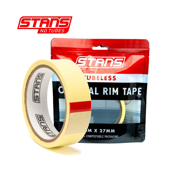 Stans notubes velglint yellowtape 27 mm breed rol 10 meter as0317