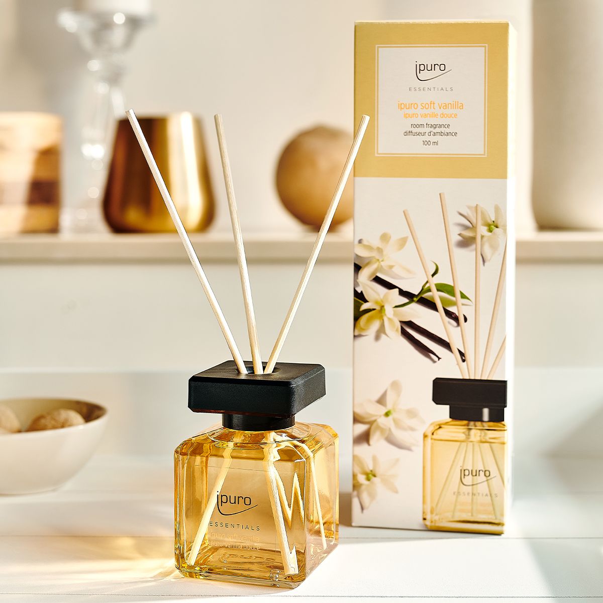 Ipuro geurverspreider zacht vanille 100 ml