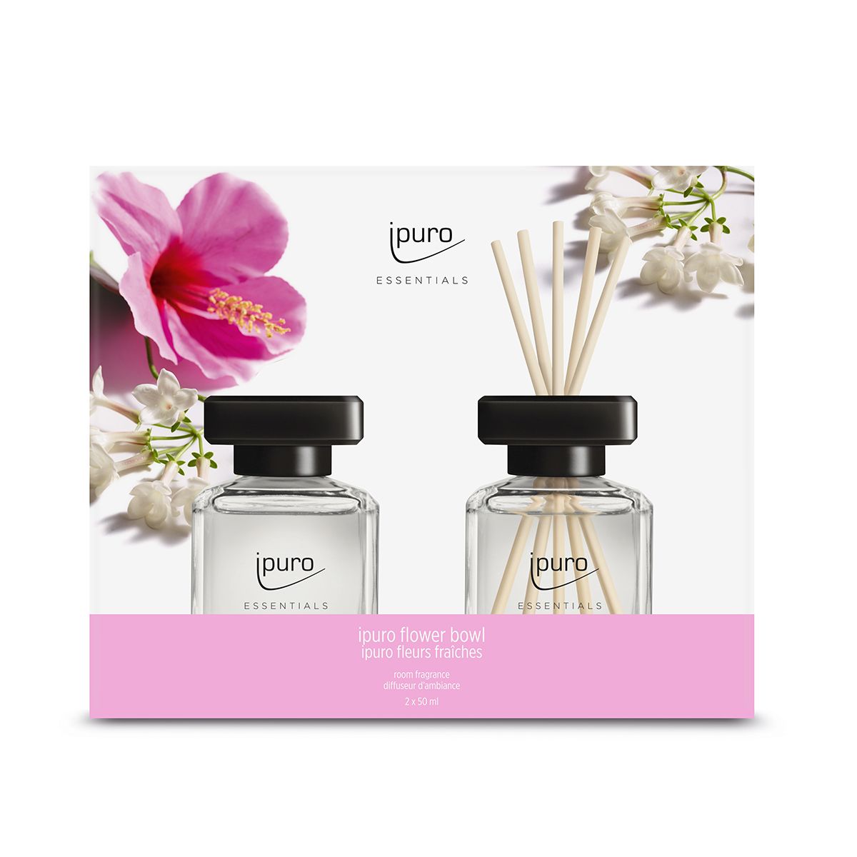 Ipuro geurverspreider bloemenkom 2 x 50 ml