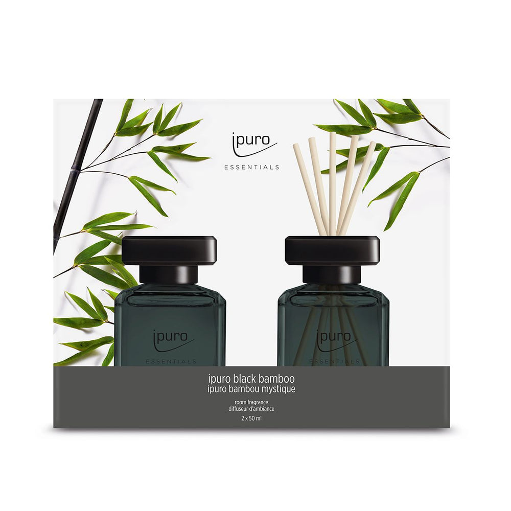 Ipuro geurverspreider zwarte bamboe 2 x 50 ml