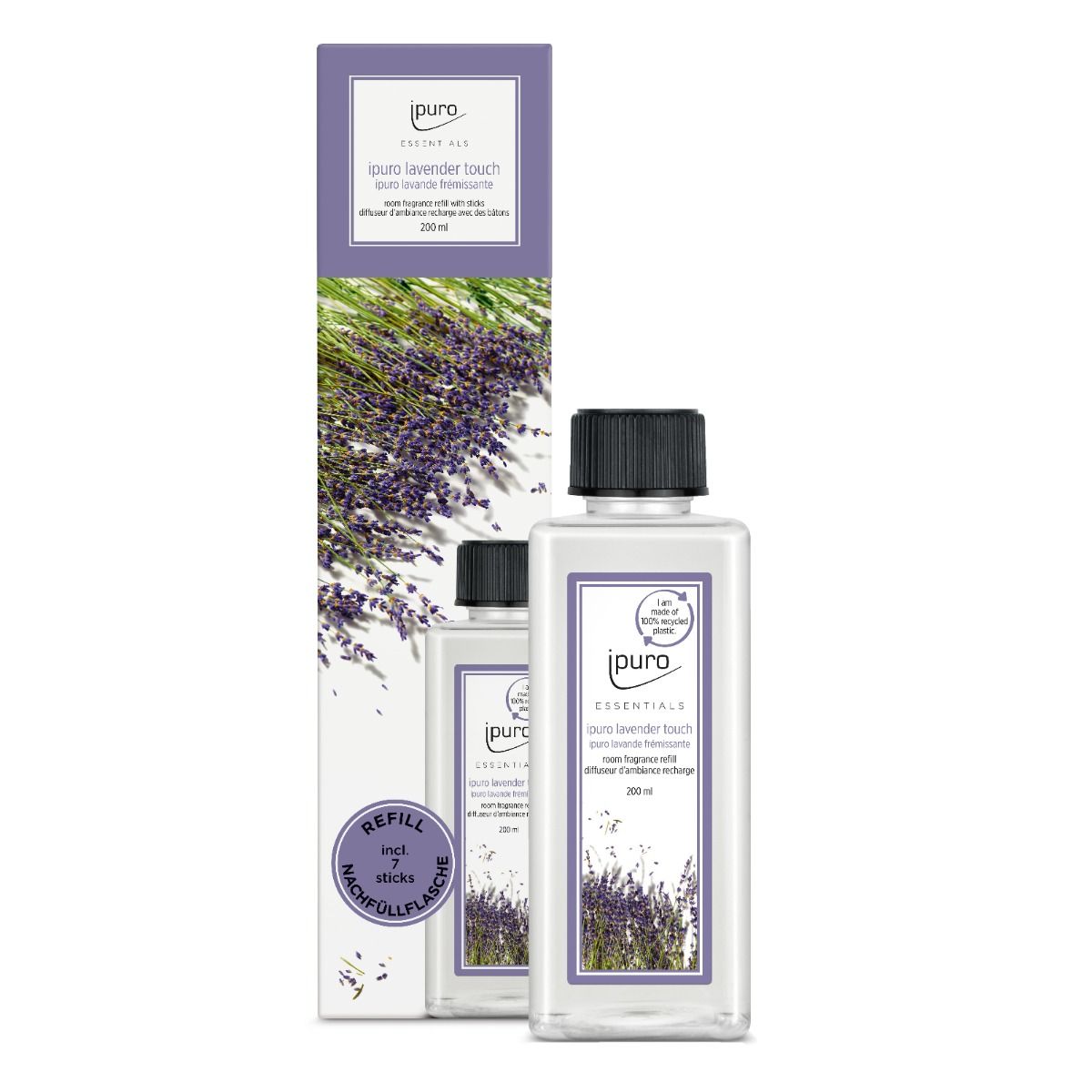 Ipuro geurdiffuser navulling lavender touch 200ml