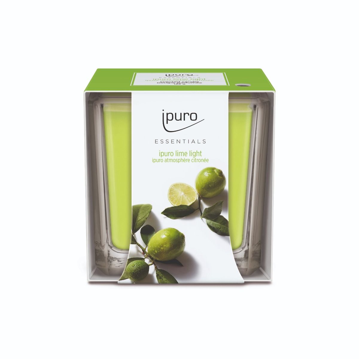 Ipuro geurkaars limoen licht 125gr.