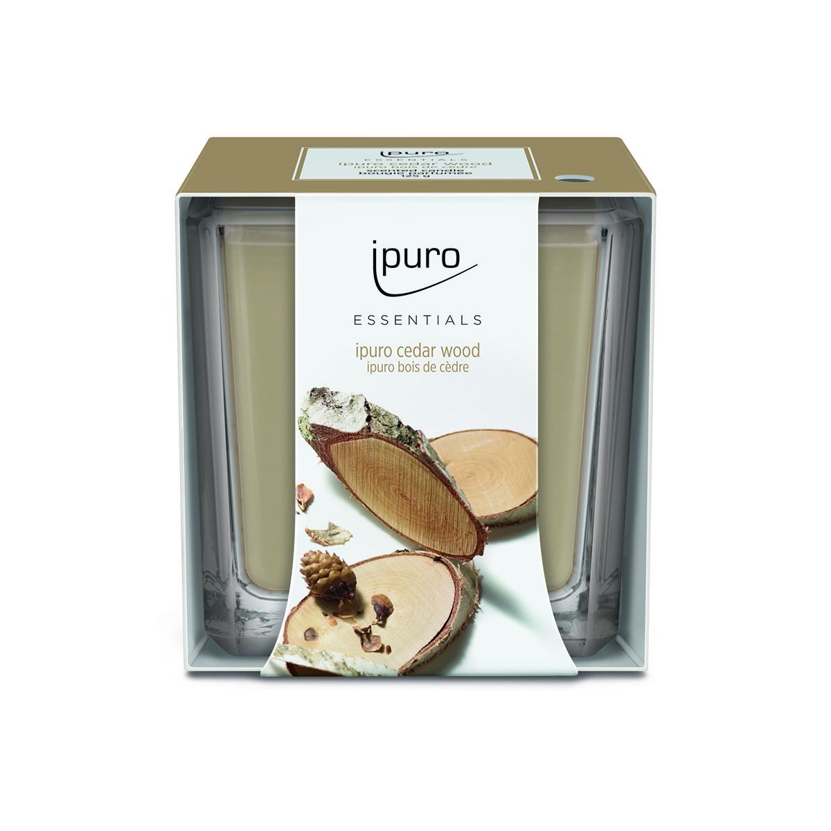 Ipuro geurkaars cederhout 125gr.