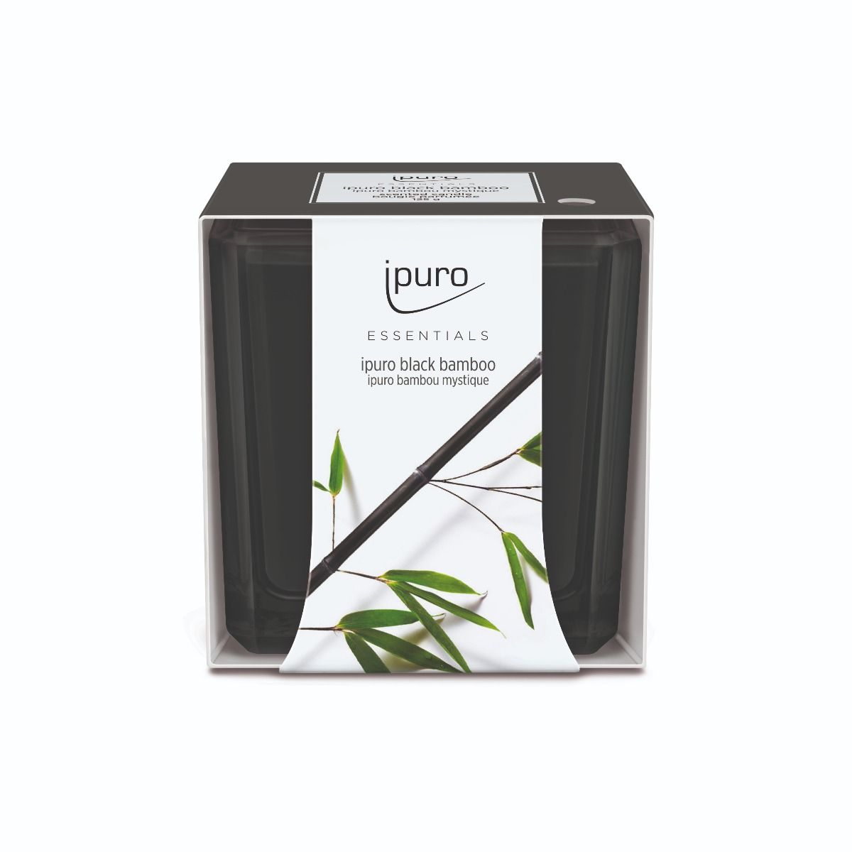Ipuro geurkaars zwart bamboe 125gr.