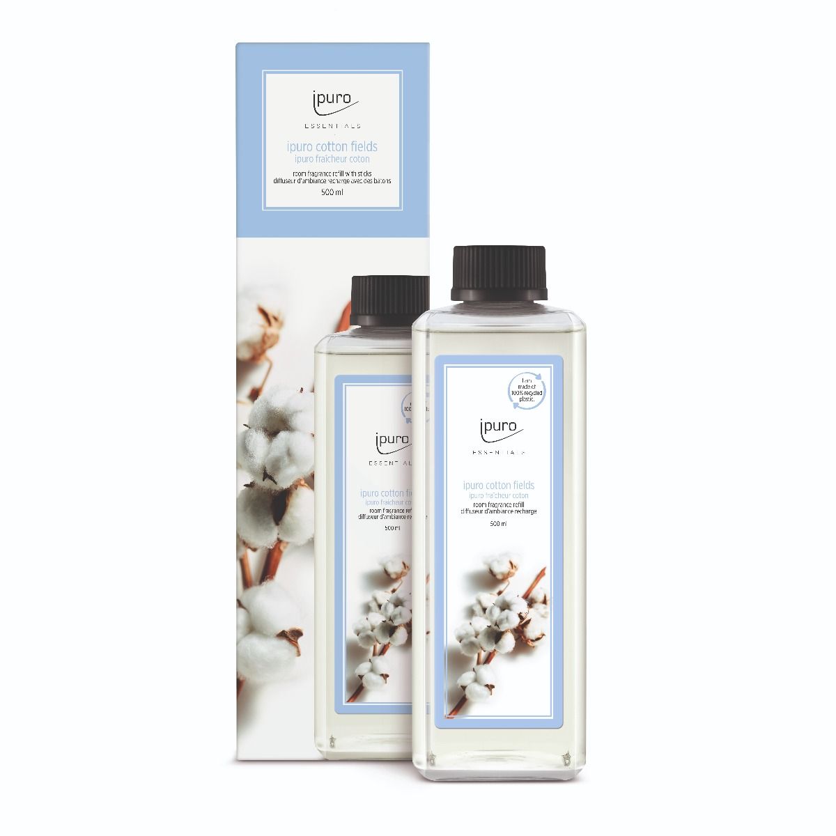 Ipuro geurverspreider navulling katoenvelden 500ml