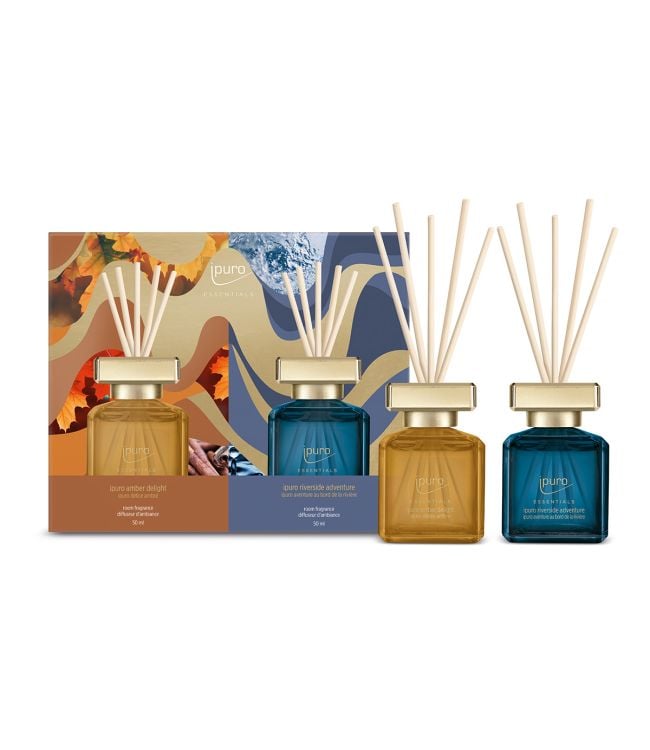 Ipuro geurdiffuser amber delight riverside adventure 2 x 50ml
