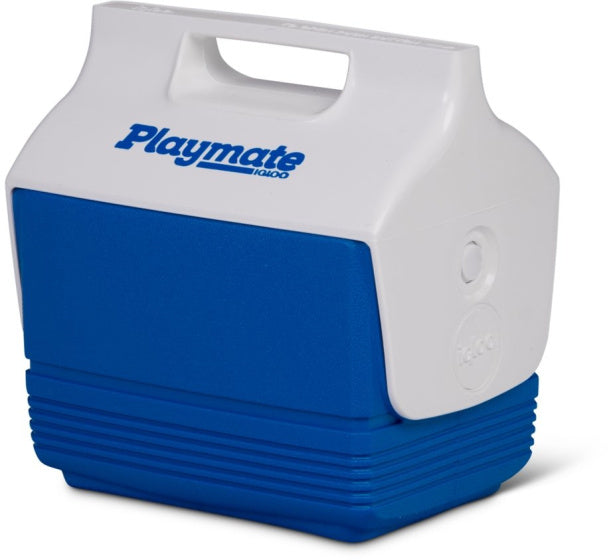Playmate Mini koelbox 3,8 liter blauw wit