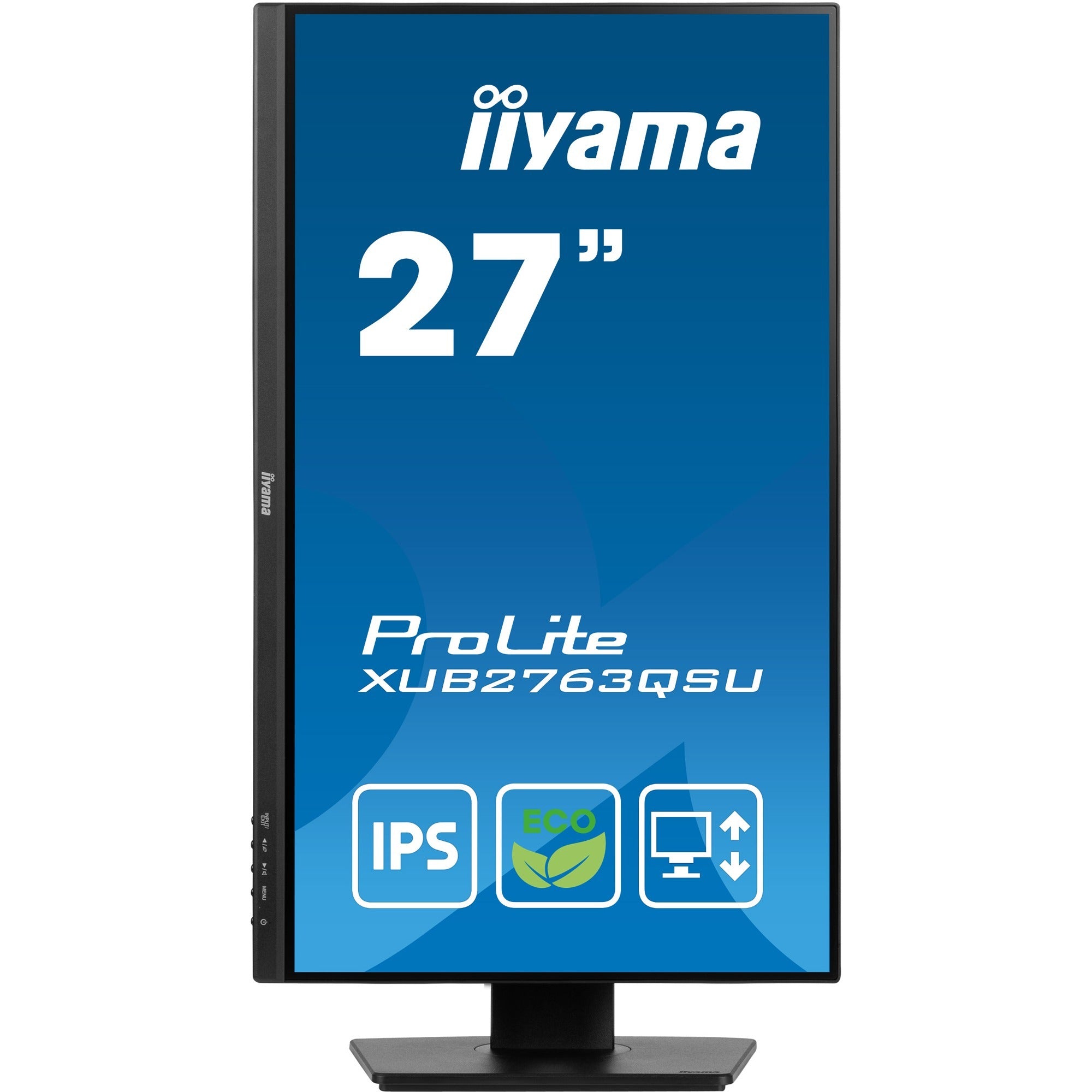 Iiyama prolite xub2763qsu-b1 27 monitor (zwart, hdmi, displayport, 2x usb-a, usb-b)