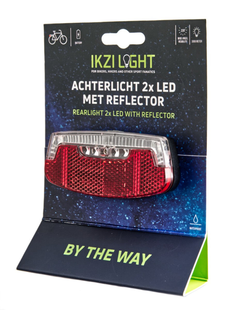 Ikzi achterlicht 2-leds trouwens batterijkaart