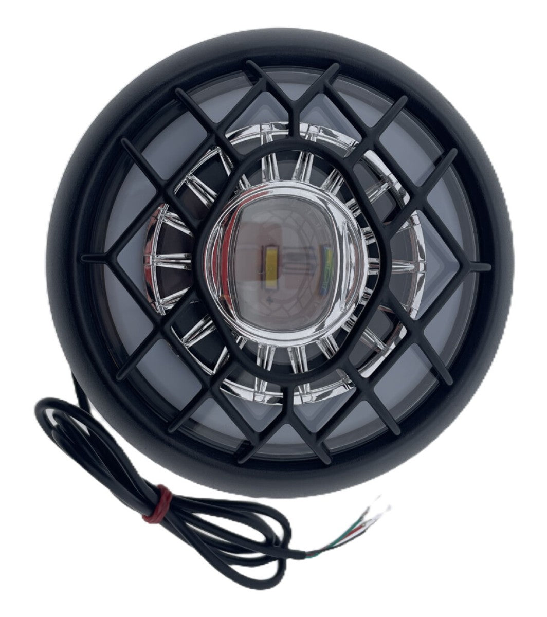 Ikzi led voorlicht fatbike koplamp light 160 lux e-bike 36v-48v waterdicht in doos