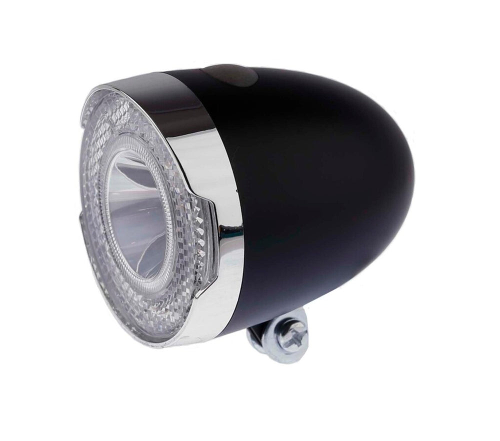 Ikzi koplamp retro jr 1x led - zwart
