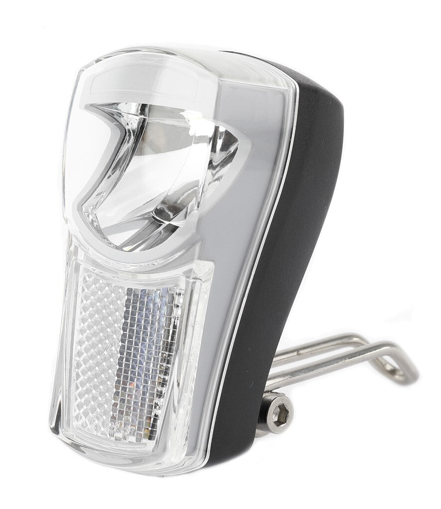 Phare Ikzilight The Boss, 1 LED blanche 20LUX. avec support et piles (emballage suspendu)