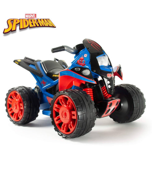 Spider-Man The Beast accuvoertuig quad 12V blauw rood