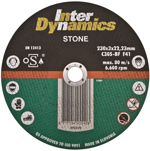 Interdynamics inter dynamics doorslijpschijf 125mm steen 24 stuks - 390125