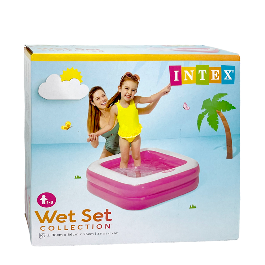 Intex zwembad play box roze 86x86cm