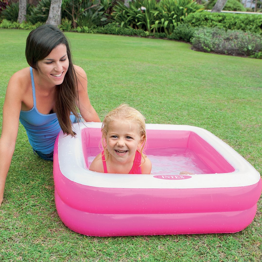 Intex zwembad play box roze 86x86cm