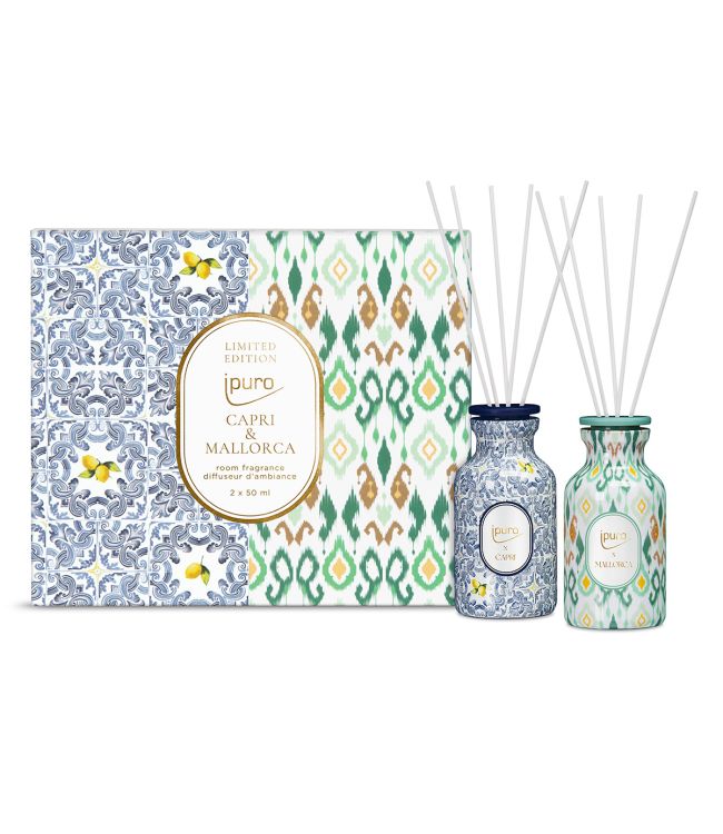 Ipuro geurverspreiderset capri mallorca 2x50ml