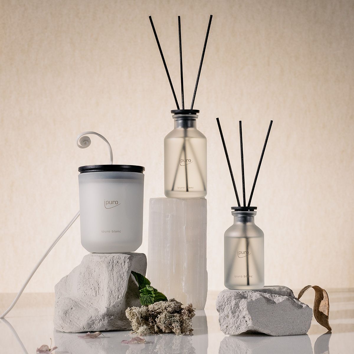 Ipuro geurverspreider wit 75ml