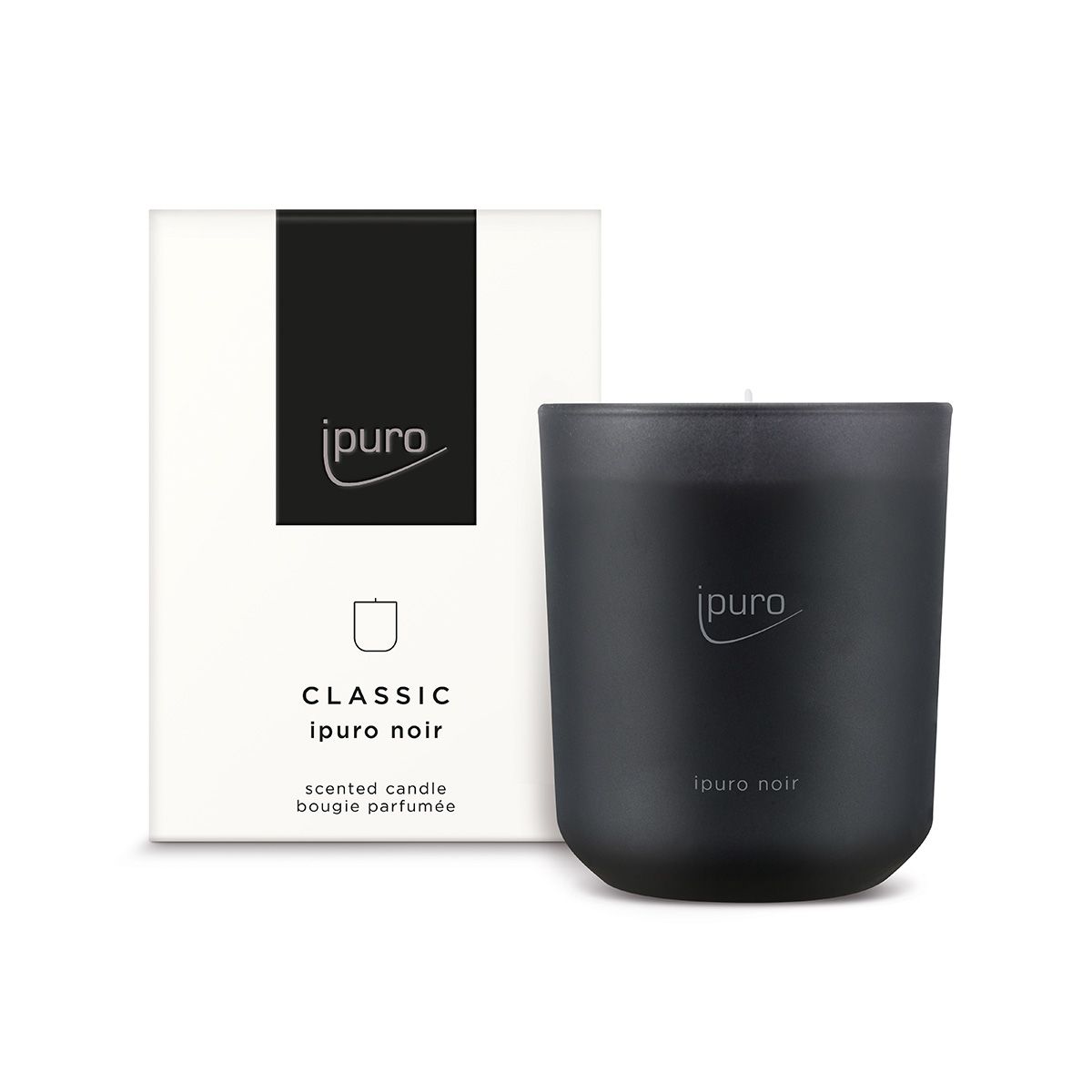 Ipuro geurkaars zwart 270gr