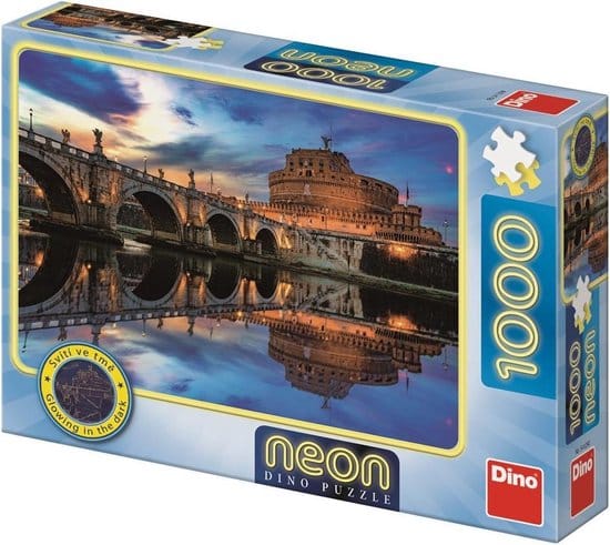 Dinotoys dinopuzzel - glow in the dark engelenburcht rome - 1000 stukjes
