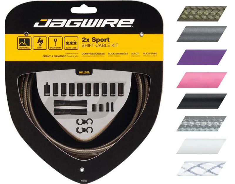 Jagwire 2x sport shift kit - sterling silver