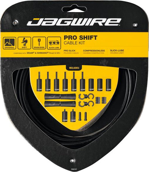 Jagwire pro shift 2-speed shift cable set | stealth black