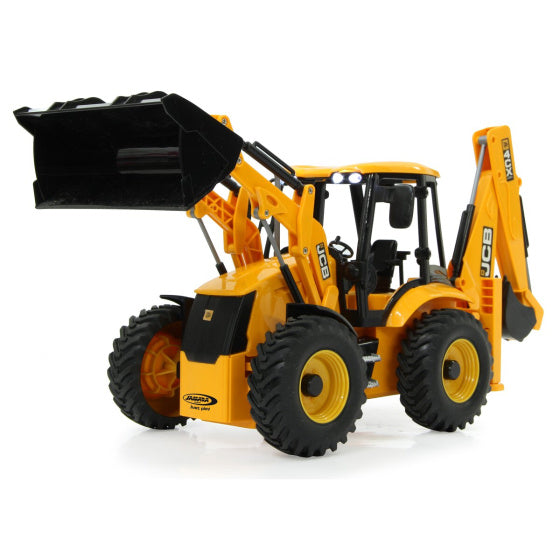 Radiografische JCB graaflaadmachine 1:20 geel