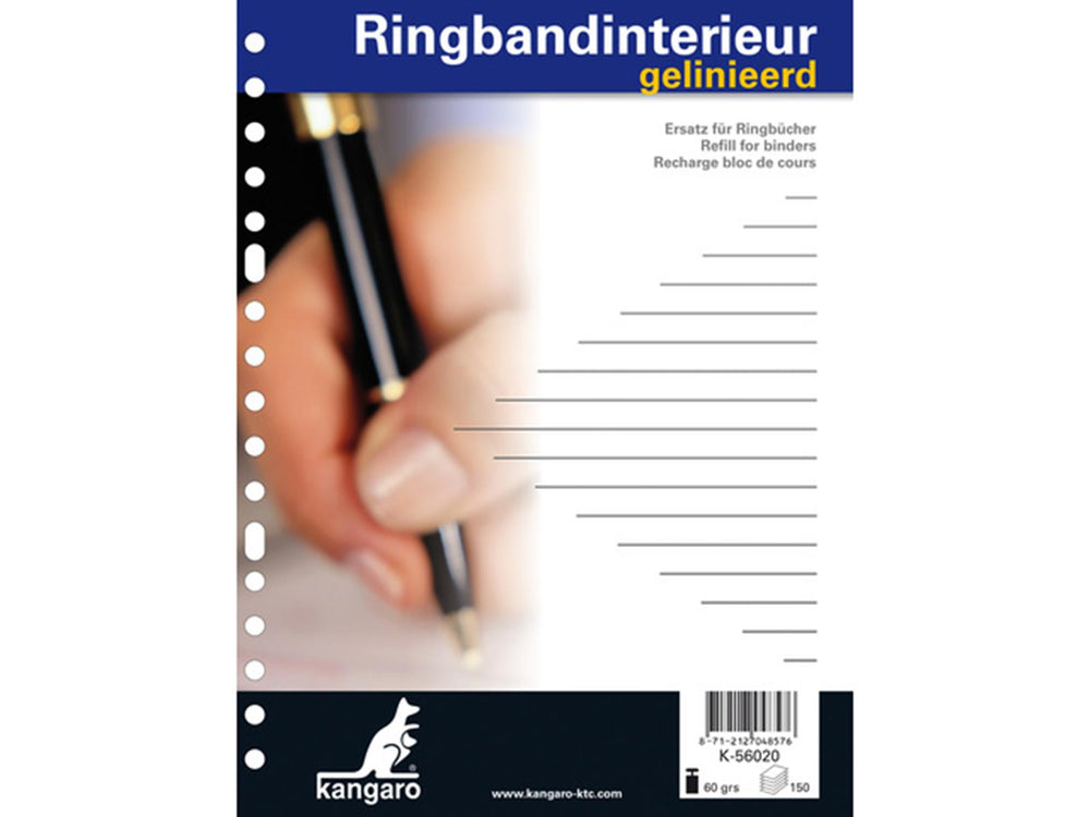 Kangaro ringbandinterieur 17r.gelin.voorl. a5