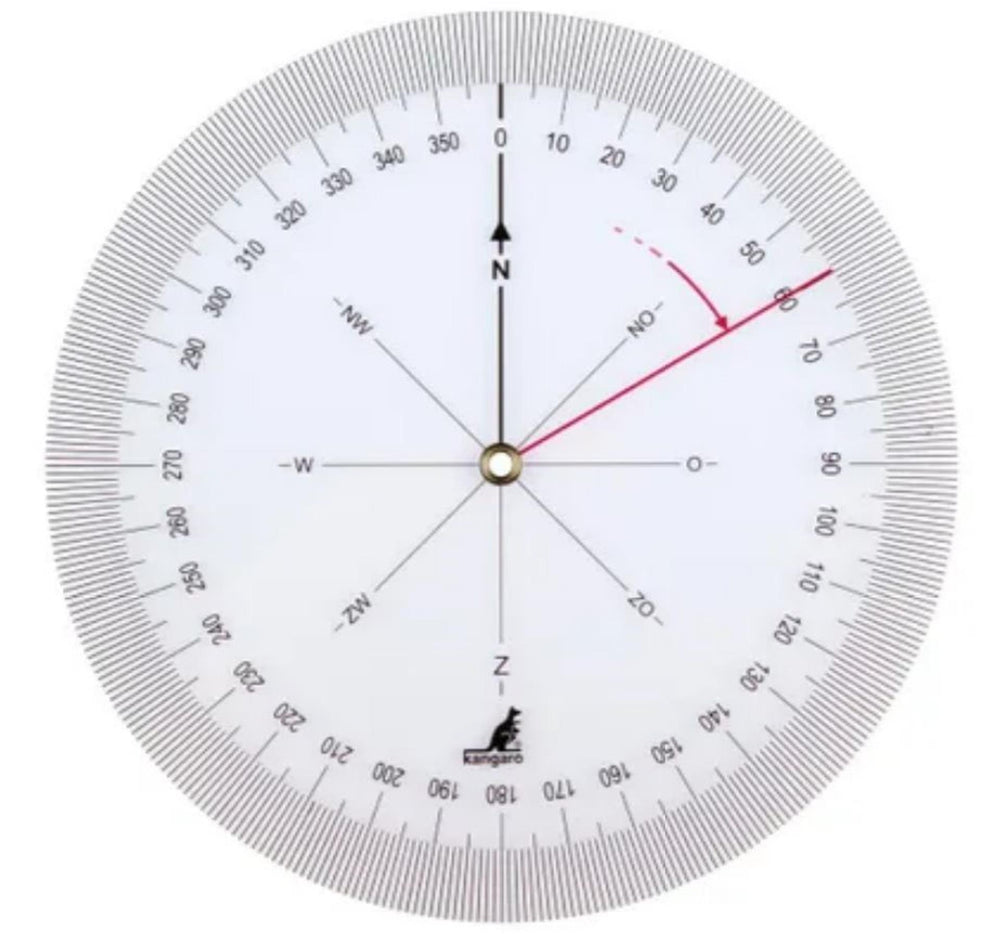 Kangaro koershoekmeter transparant