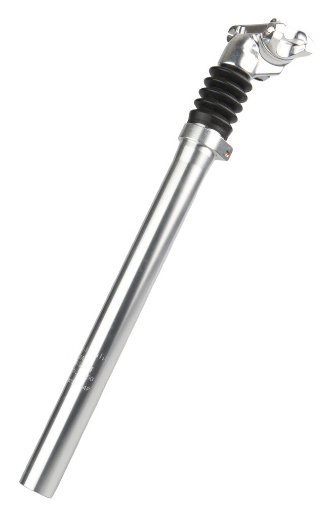 Kalloy zadelpen verend 350mm 25,4, zilver