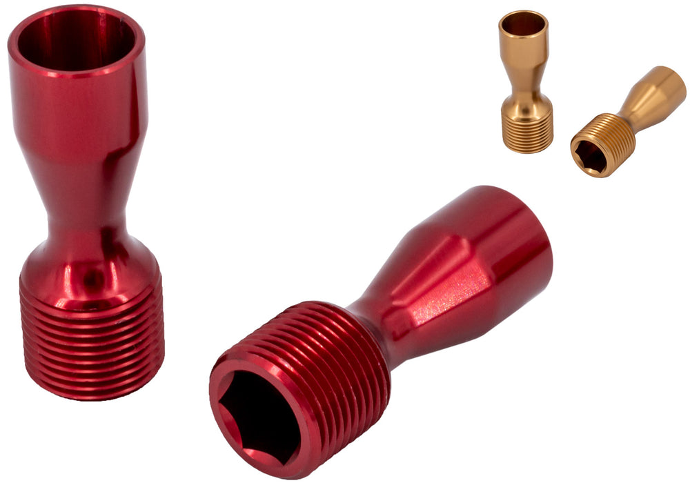 Katana dirt beater alu cnc end caps | rot