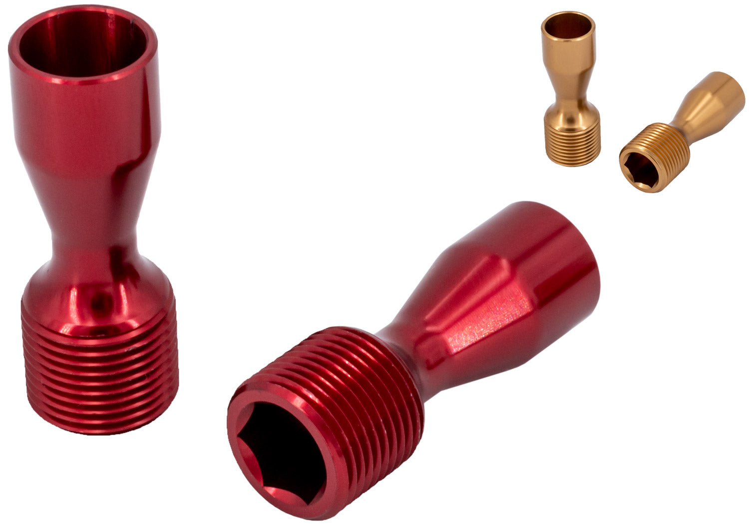 Katana dirt beater alu cnc end caps | rot