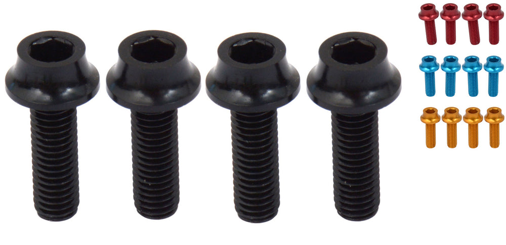 Katana extra light bottle cage bolts (4 pieces) | red