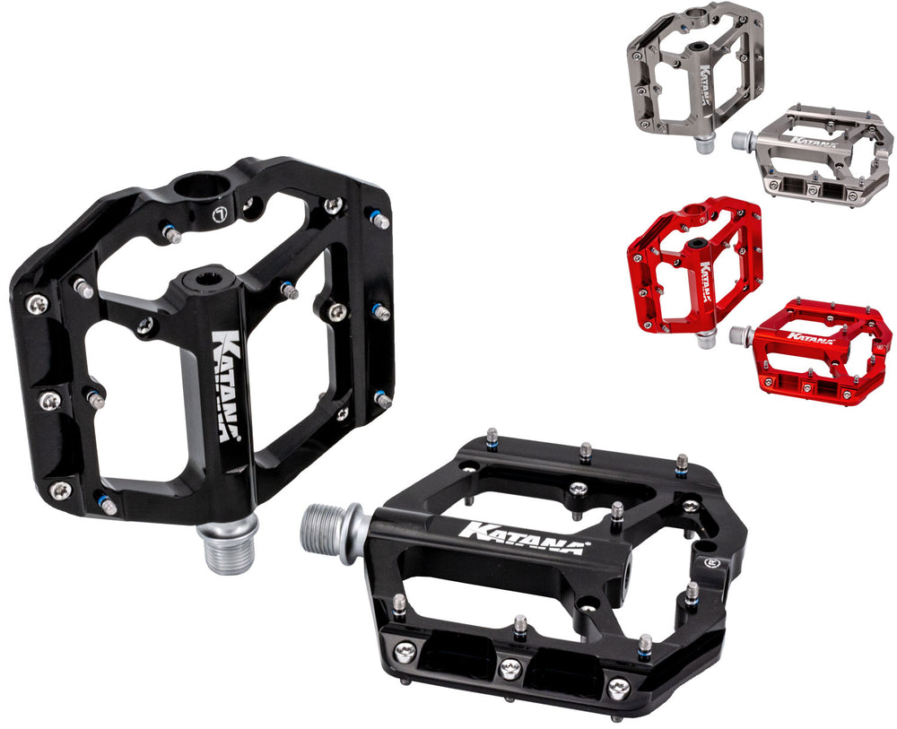 Katana x-blade flat pedals | rot