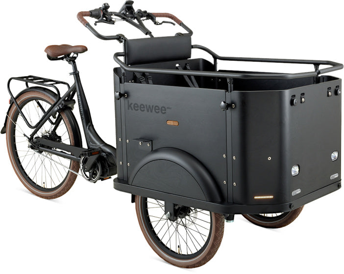 Bakfiets 20 Inch 54 cm Unisex 8V Hydraulische schijfrem Matzwart