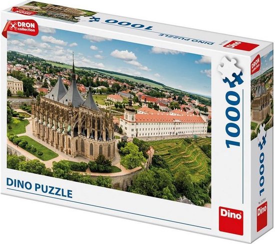 Dinotoys dinopuzzel - sint barbarakerk in tsjechië - 1000 stukjes
