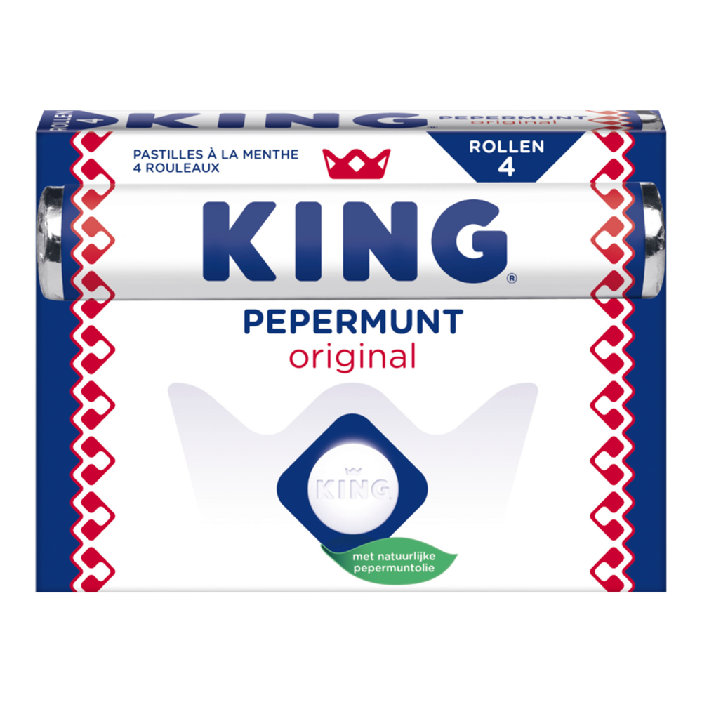 King pepermunt rol 4-pack (24 stuks)