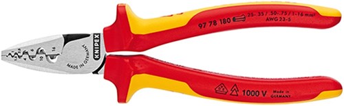 Knipex krimptang voor adereindhulzen vde 9778180