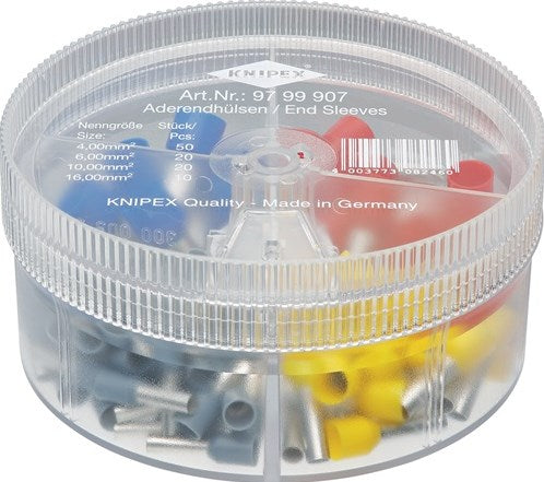 Knipex assortimentsbox | 100-delig 4,0-16,00 mm² kunststof box | 1 stuk - 97 99 907 - 97 99 907