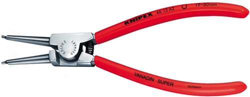 Knipex borgveertang voor buitenringen op assen verchroomd met kunststof bekleed 180 mm - 4613a2