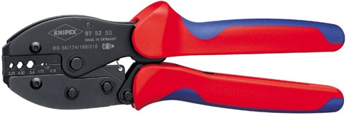Knipex crimp hefboomtang coax, bnc stekkers - 97 52 50 sb 975250sb