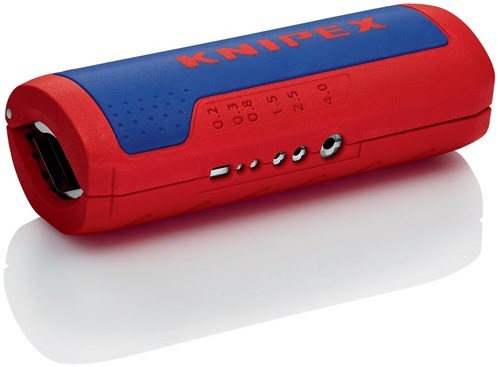 Knipex draadstripgereedschap | totale lengte 100 mm | 0,2-4,0 (draad) mm² | 1 stuk - 90 22 02 sb - 90 22 02 sb