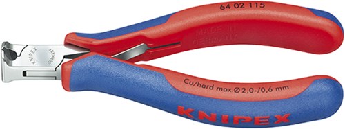 Knipex elektronica-voorsnijtang met meer-componentengrepen 115 mm - 6402115